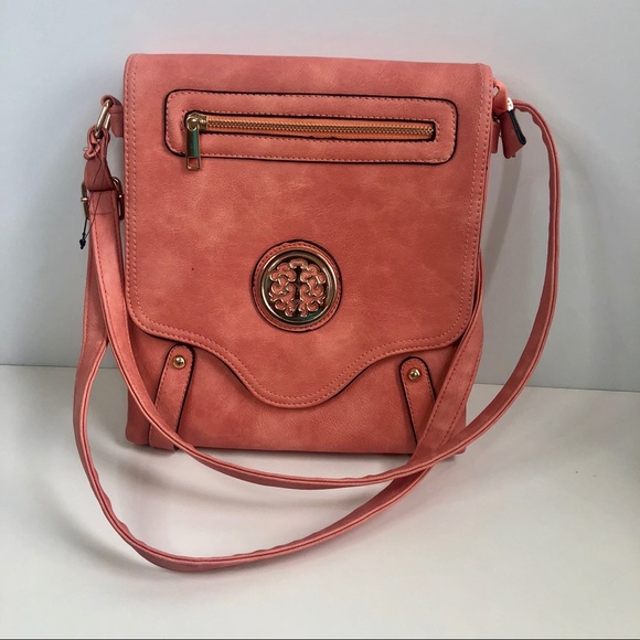 🇺🇸 NEW Light Salmon/Orange Purse - Picture 4 of 5